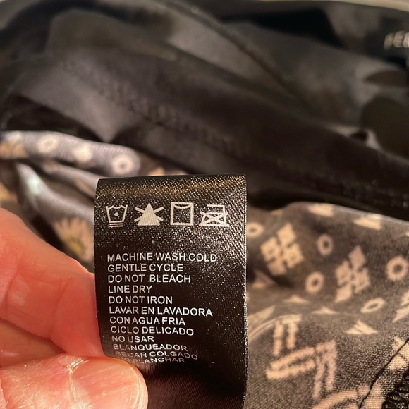 Perceptions Dress Size 2x black with multicolor flocked floral design - Picture 9 of 9